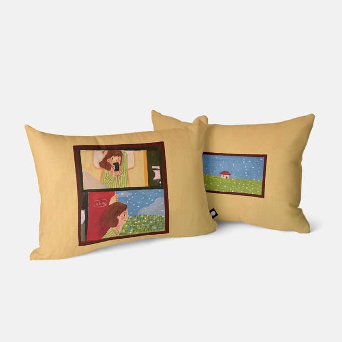 나가볼까 베개 커버 이미지