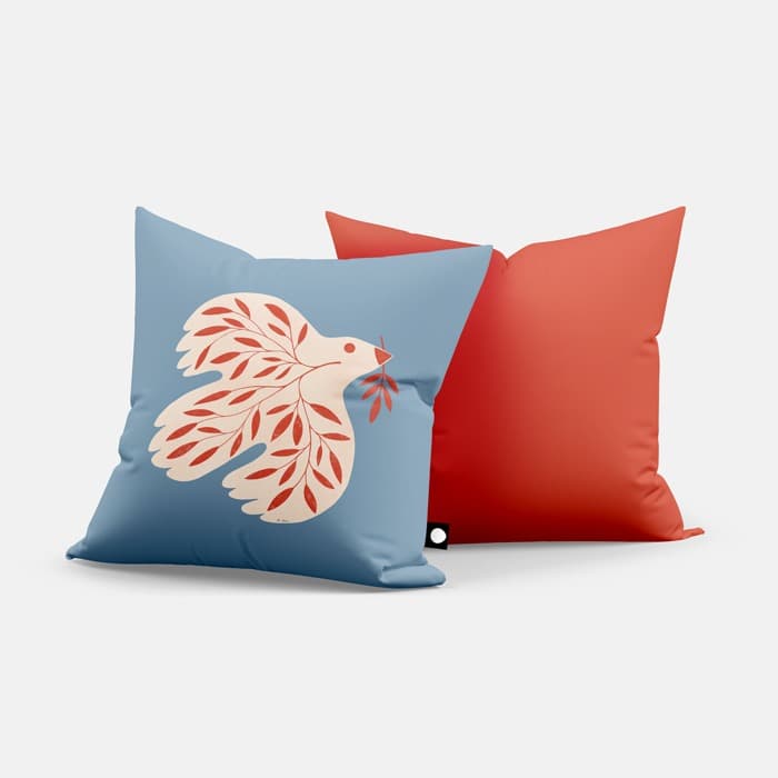 Dove of Peace 쿠션 커버 이미지