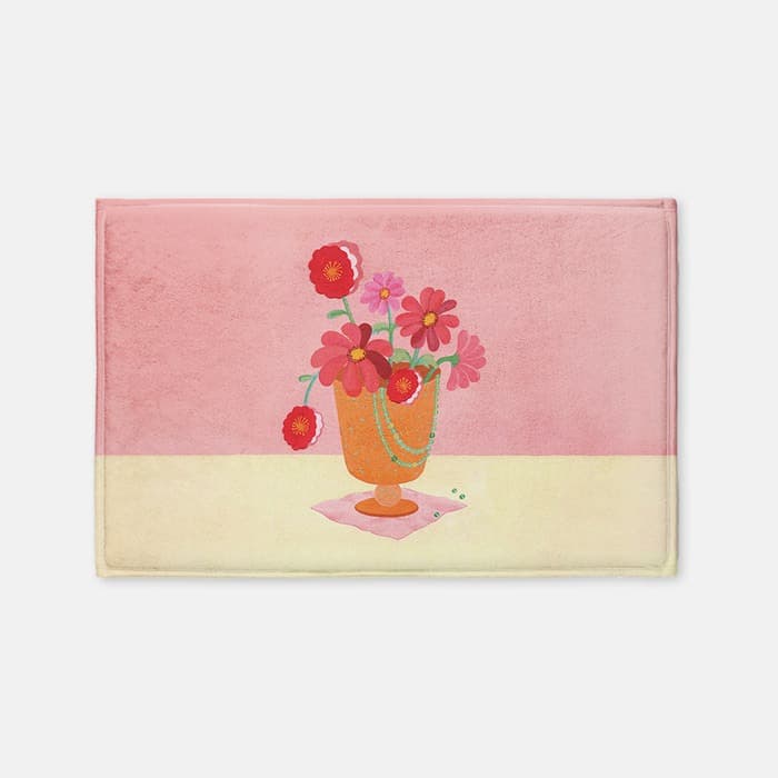 [NEW] 오렌지 화병과 옥색 목걸이 발매트 이미지