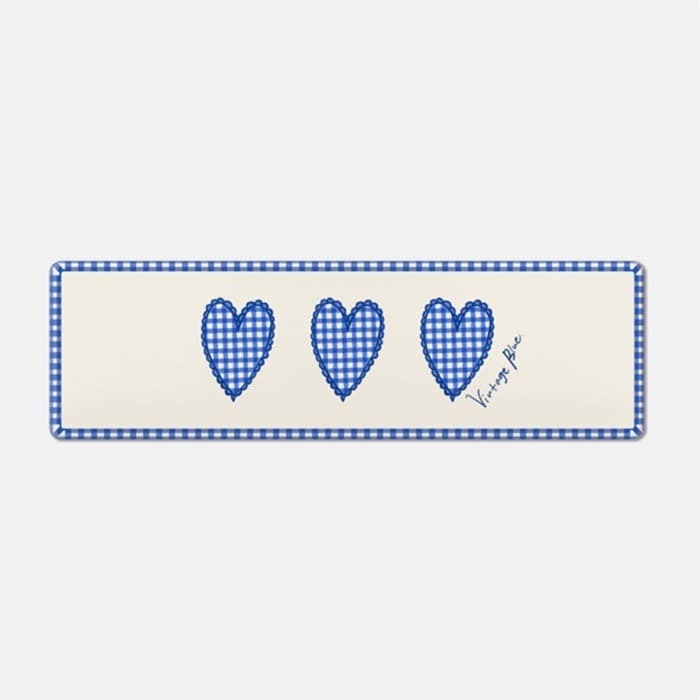 [25% OFF] 빈티지 블루 pvc 주방매트 이미지