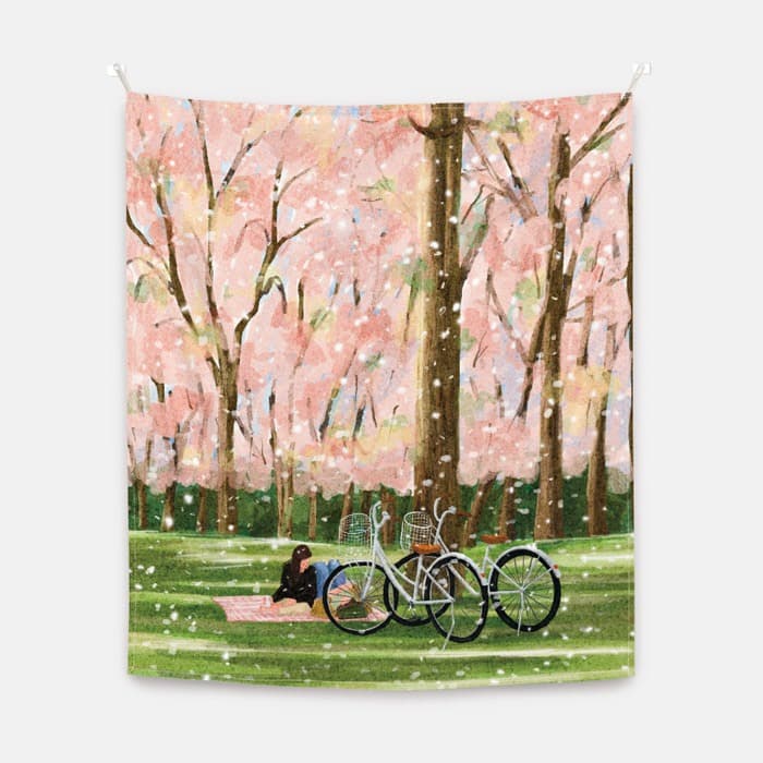 Falling Petals 패브릭 포스터 대형 이미지