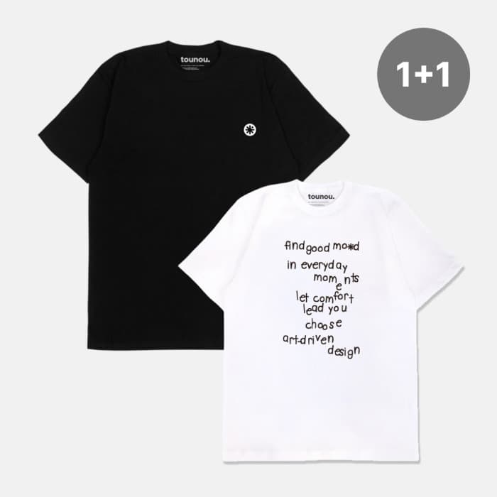 [1+1] Good Mood 티셔츠 이미지