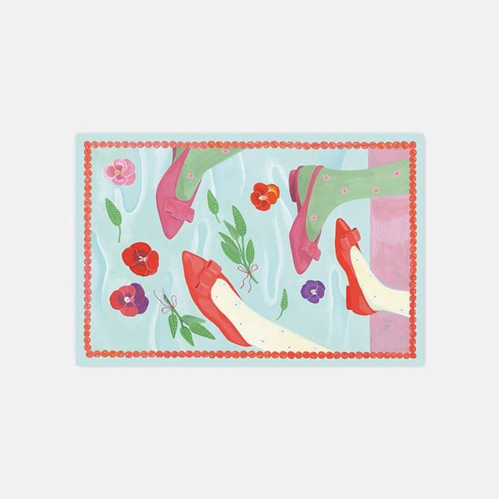 [NEW] 빨간 구두 소프트 규조토 발매트 이미지