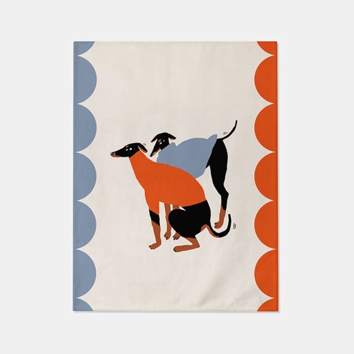 [OUTLET] autumn doggos 프리미엄 거실 러그 M(150x200cm) 이미지