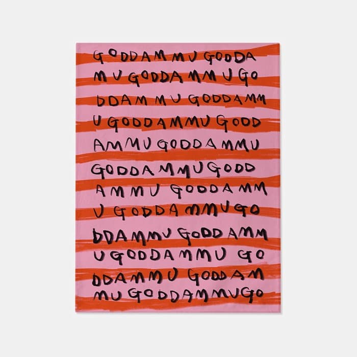 [OUTLET] 말 많은 땜무 PINK 프리미엄 거실 러그 M(150x200cm) 이미지