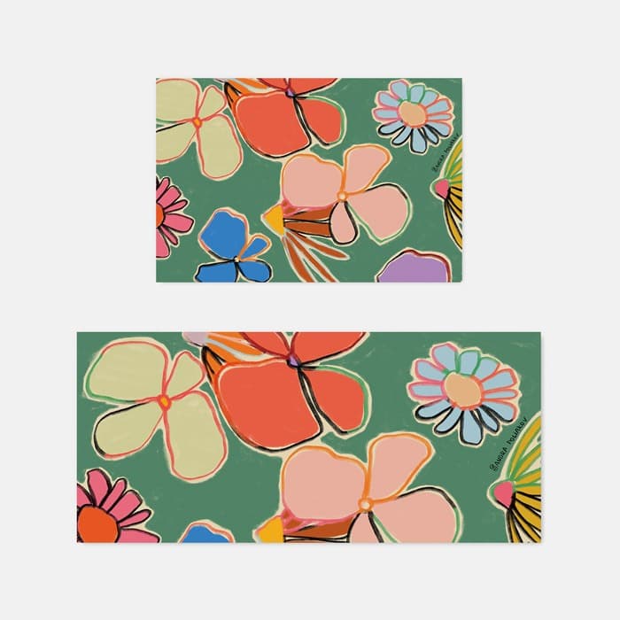 VINTAGE GARDEN GREEN 소프트 규조토 발매트, 주방매트 이미지