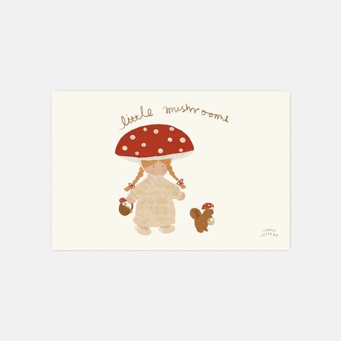 little mushroom 소프트 규조토 발매트 이미지