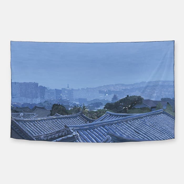 Seoul city 쉬폰 패브릭 포스터 이미지