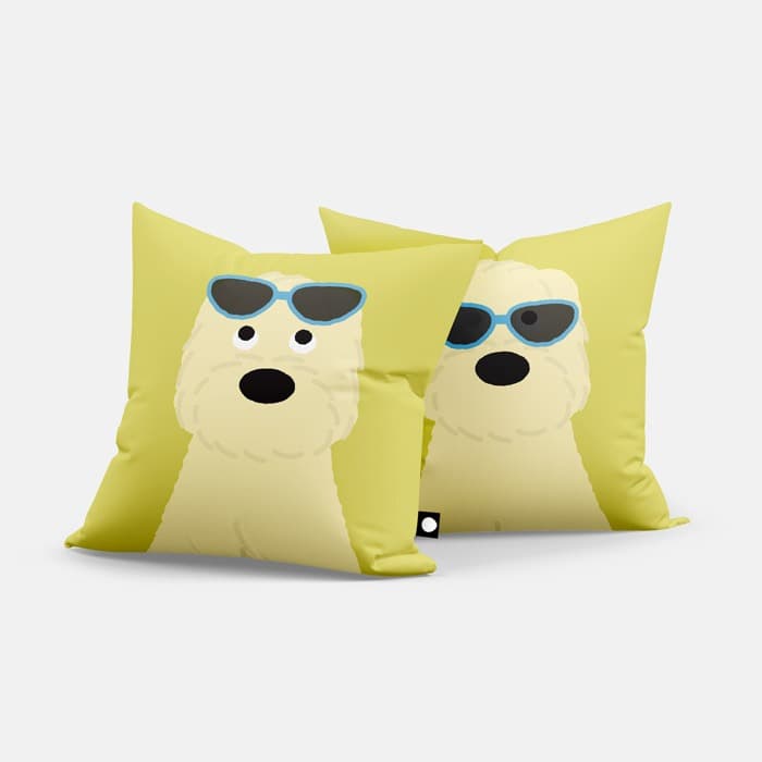 [NEW] BLUE SUNGLASSES 쿠션 커버 이미지
