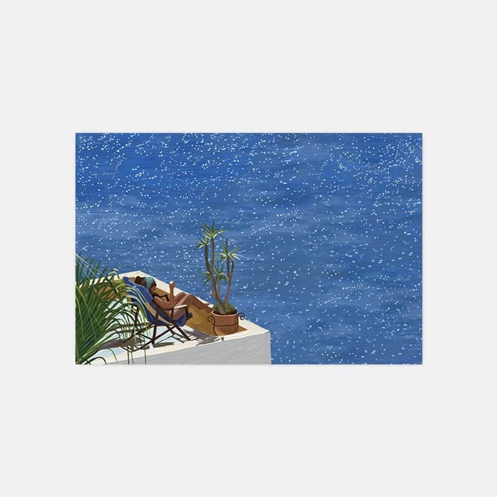 [NEW] Ocean blue 소프트 규조토 발매트 이미지