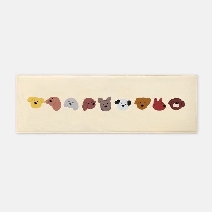 [NEW] DOG FACES 주방매트 러너, 러그 이미지