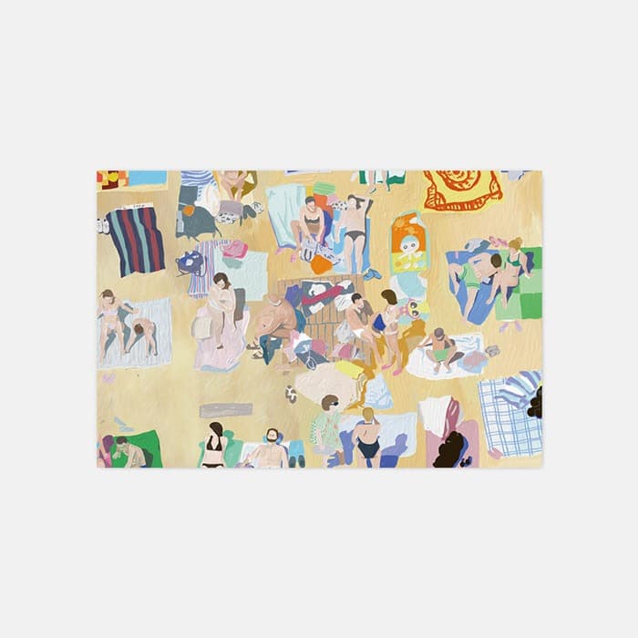 [NEW] People on beach 소프트 규조토 발매트 이미지