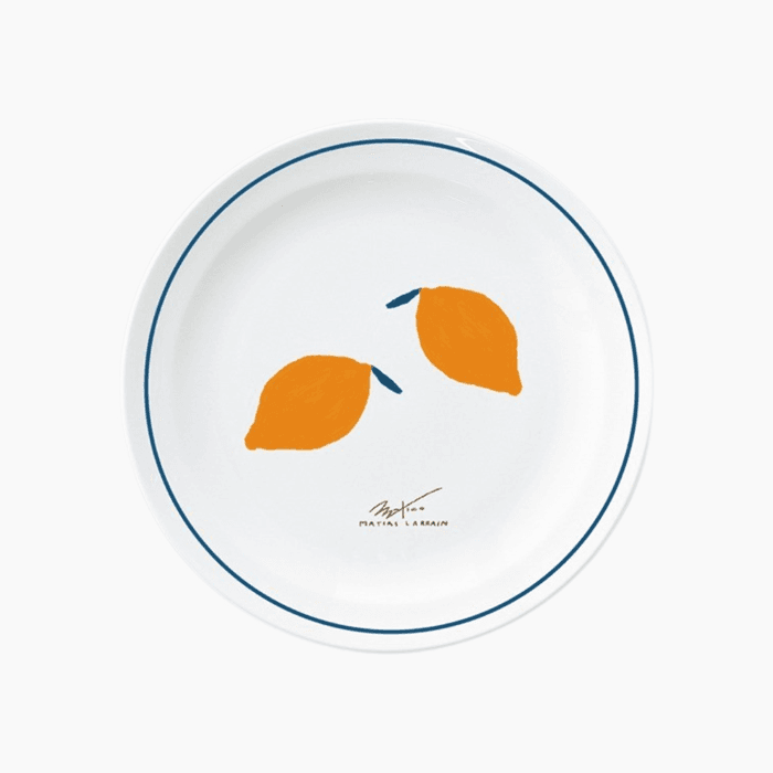 [1+1] 블루와 레몬 접시 (6인치) (개당 13,000원) 이미지