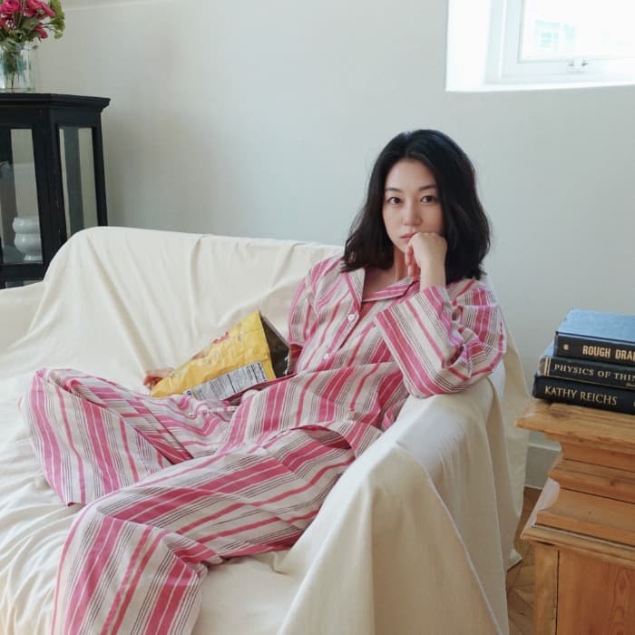 노스텔지어 파자마 긴소매 세트 이미지