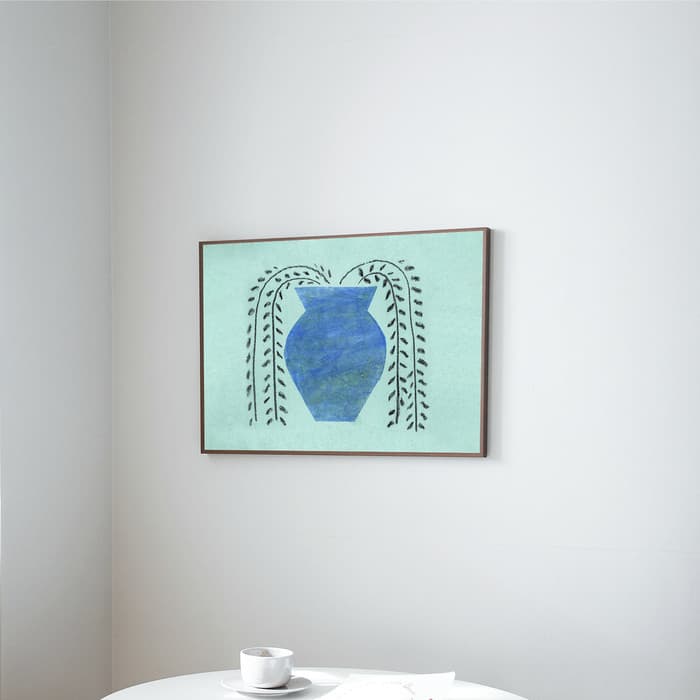 Blue Vessel with Vines 포스터 이미지