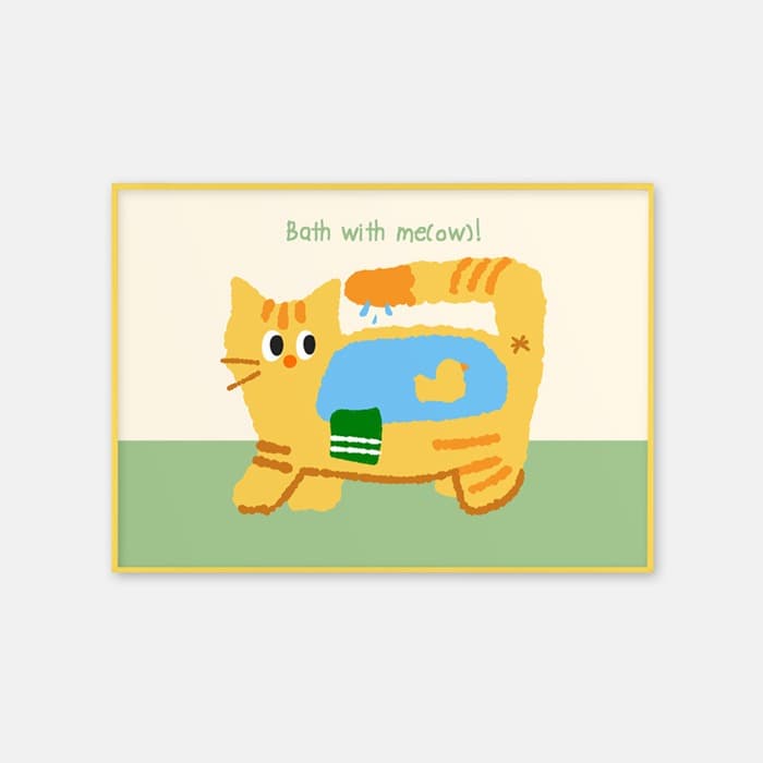 Bath with me(ow) 치즈냥 포스터 이미지