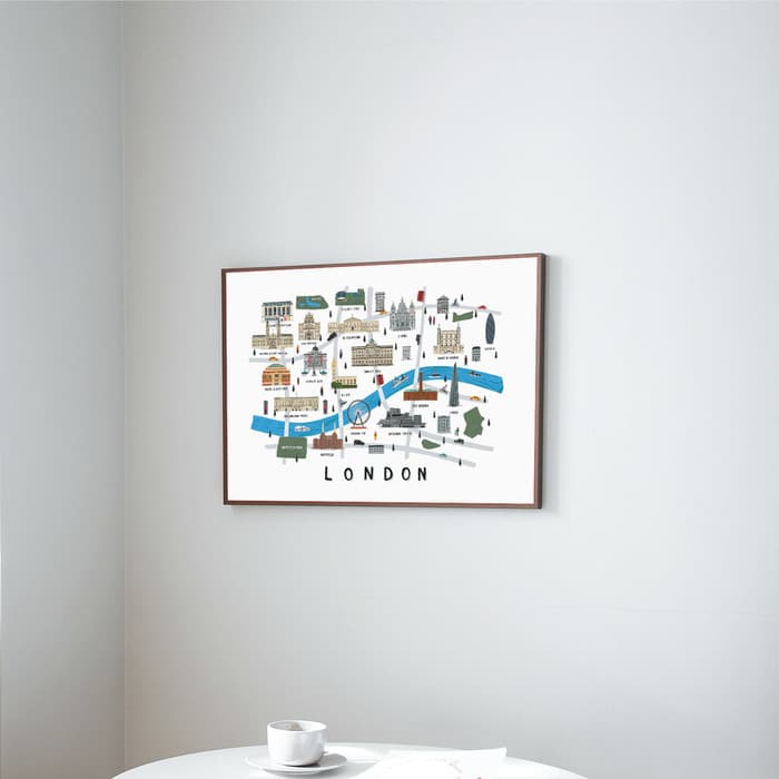 London Map 포스터 이미지
