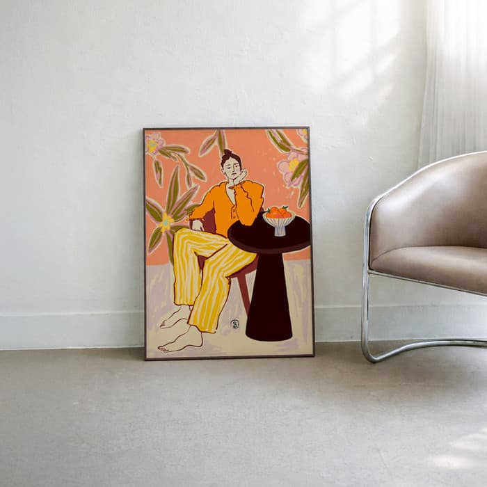 WOMAN WITH ORANGES 포스터 이미지