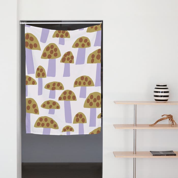 Mushrooms white 패브릭 포스터 대형 이미지