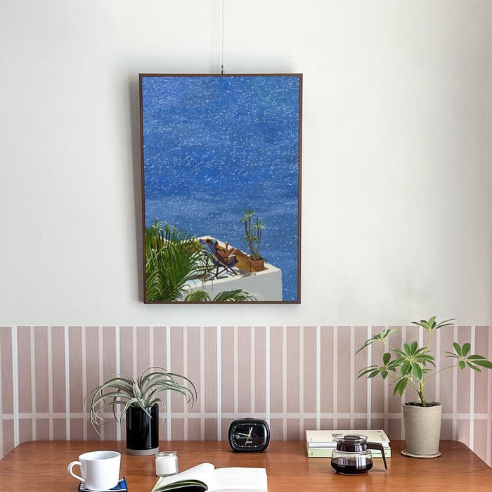 Ocean blue 포스터 이미지