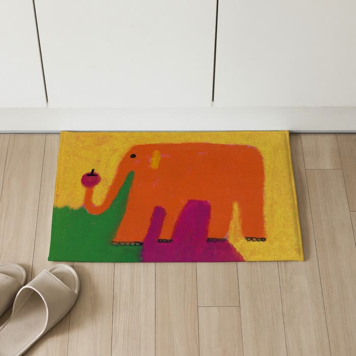 Orange elephant 발매트 이미지