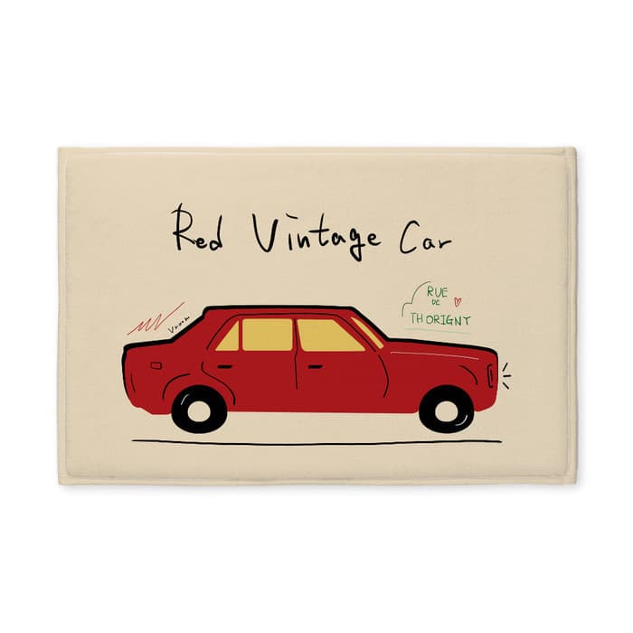 Red Vintage Car 발매트 이미지