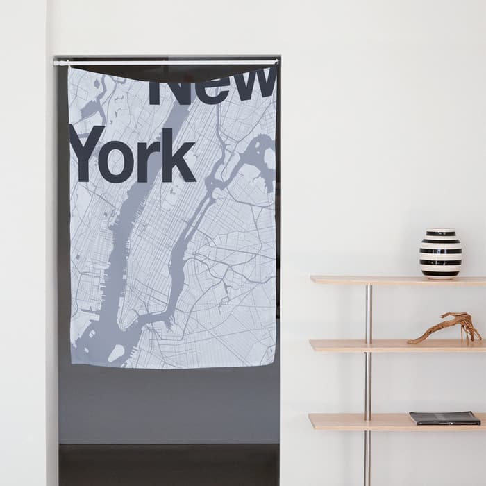 New York Map 패브릭 포스터 대형 이미지
