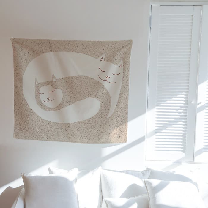 Sleeping Cats 패브릭 포스터 대형 이미지