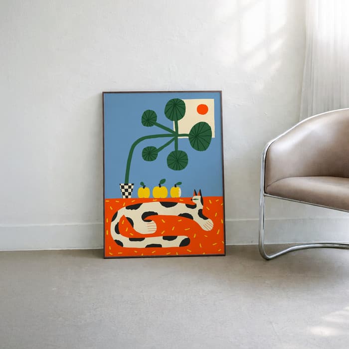 Cat and plant 포스터 이미지