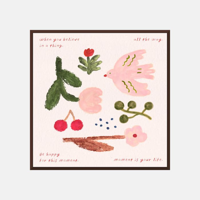 pink bird 포스터 이미지