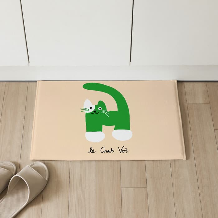 Green cat 발매트 이미지