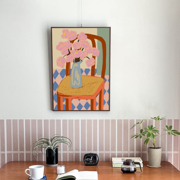 FLOWERS ON A CHAIR 포스터 이미지