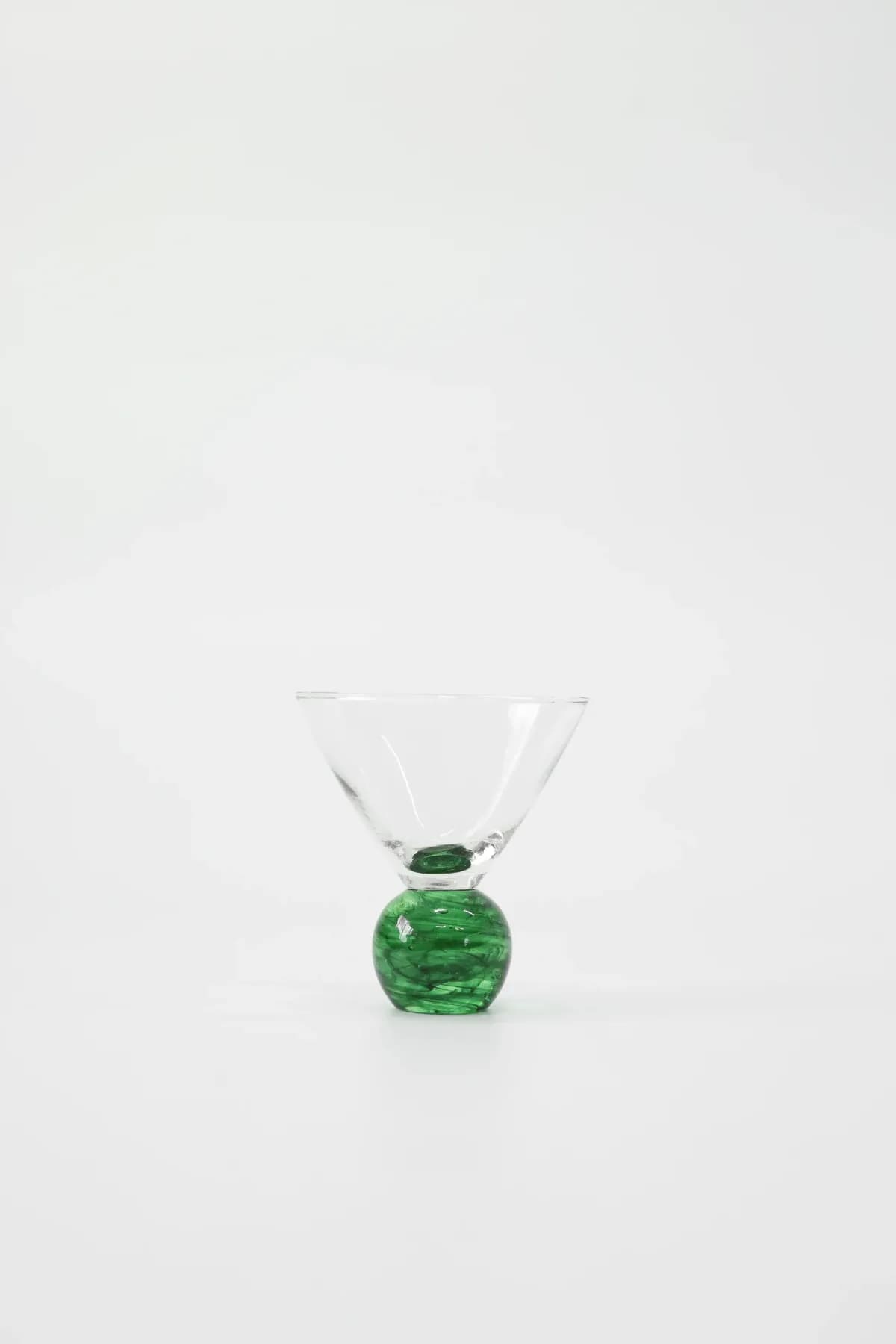 프리미엄 오라 글라스 잔 그린