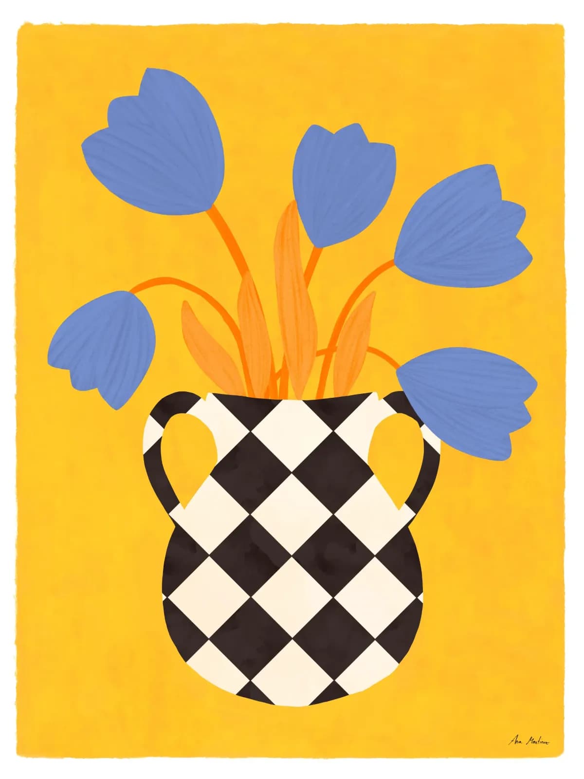 Vase with tulips