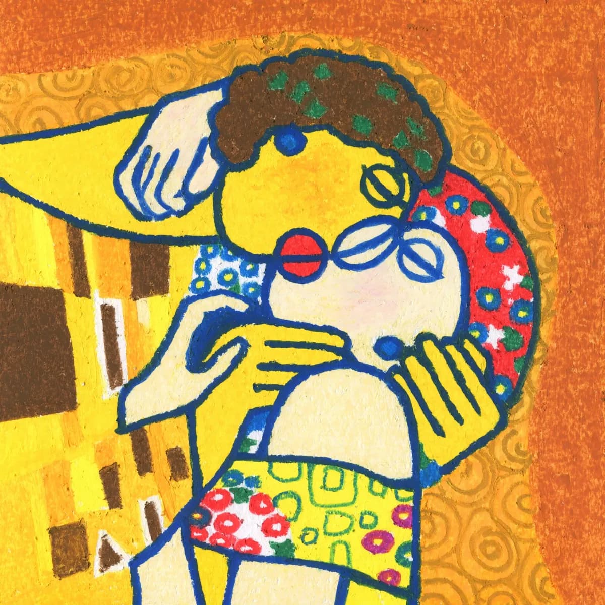 클림트 키스 모작