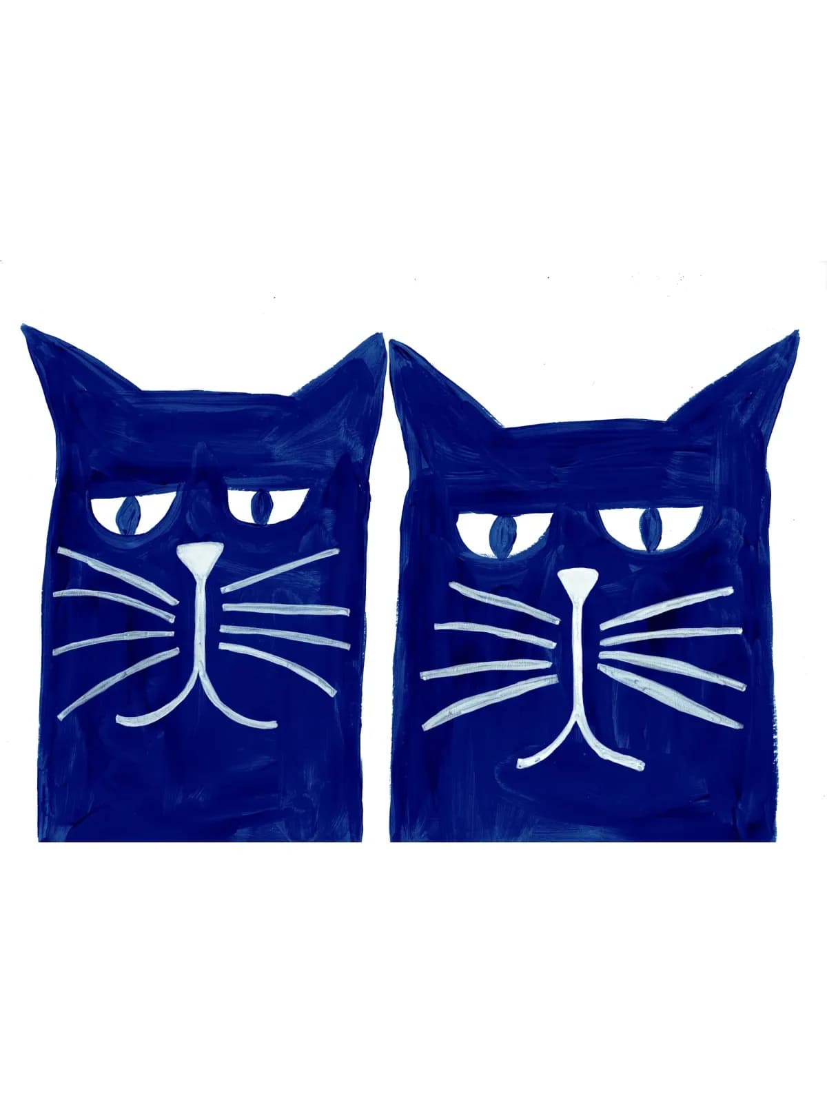 Two blue cats