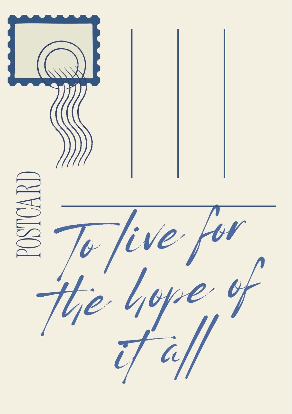 To Live for the Hope of It All