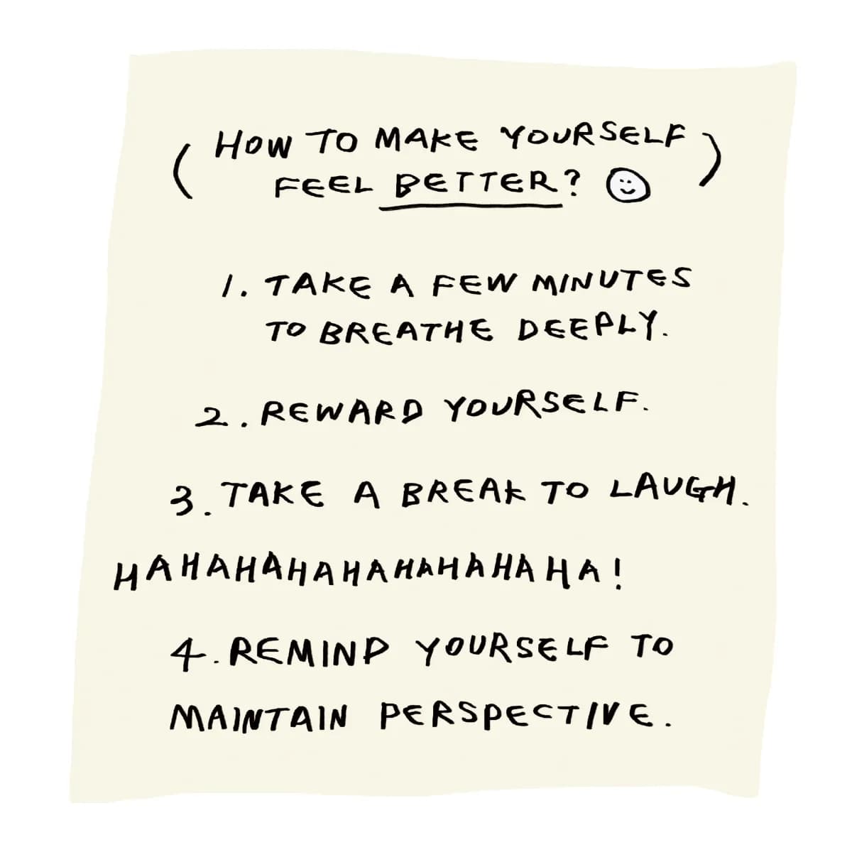 how to make yourself feel better