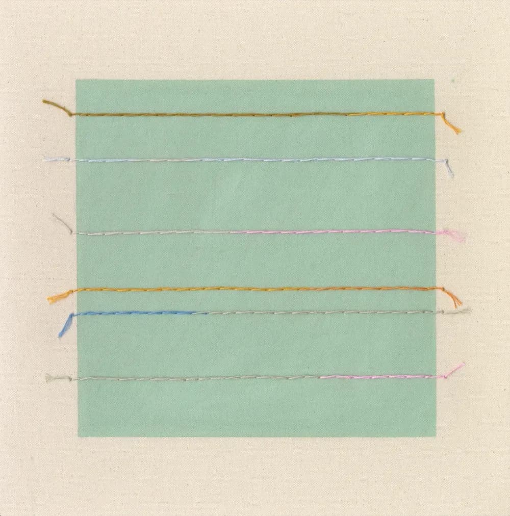 Bright Sage With Olive Line