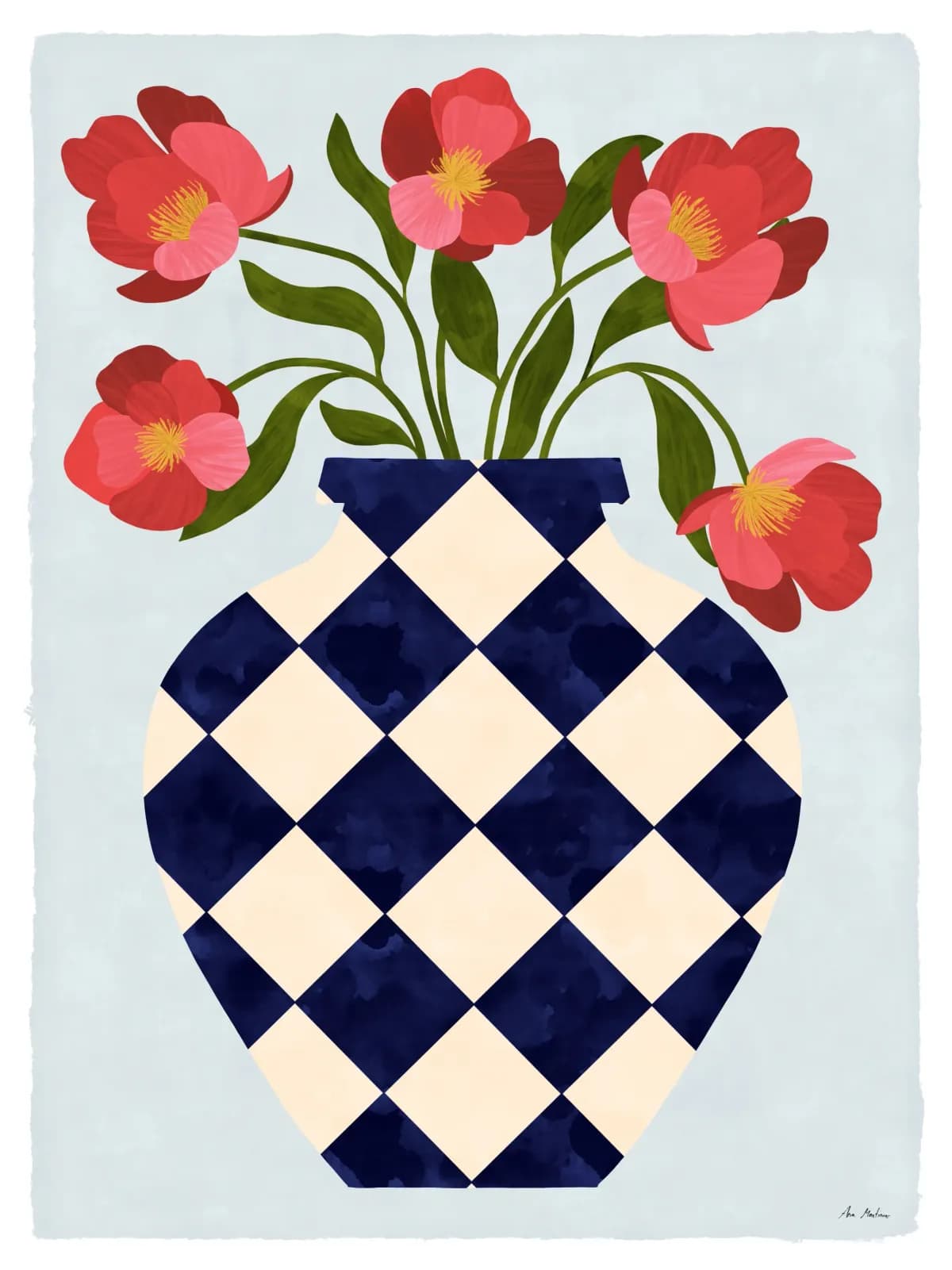 Vase with Roses