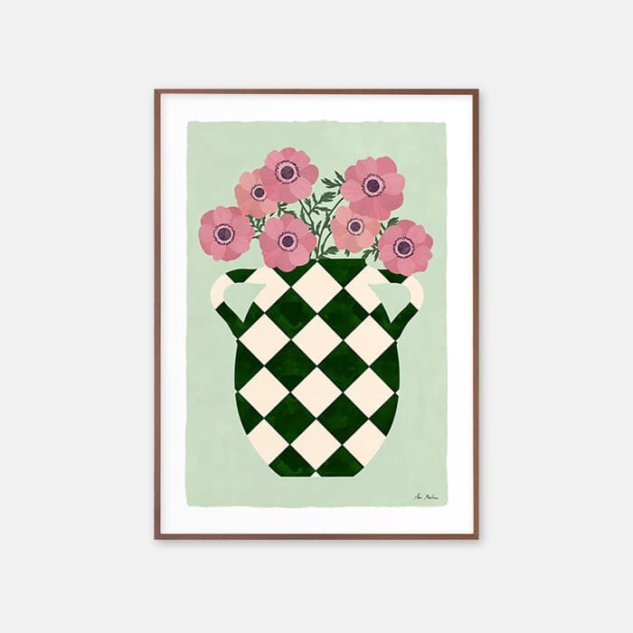 Vase with anemones 포스터 이미지